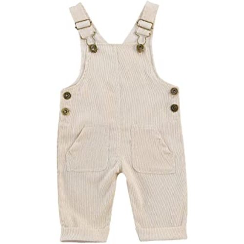 YOKJZJD Newborn Infant Baby Boy Girl Fall Winter Suspender Pants Overalls Corduroy Bib Pants Trousers with Pockets