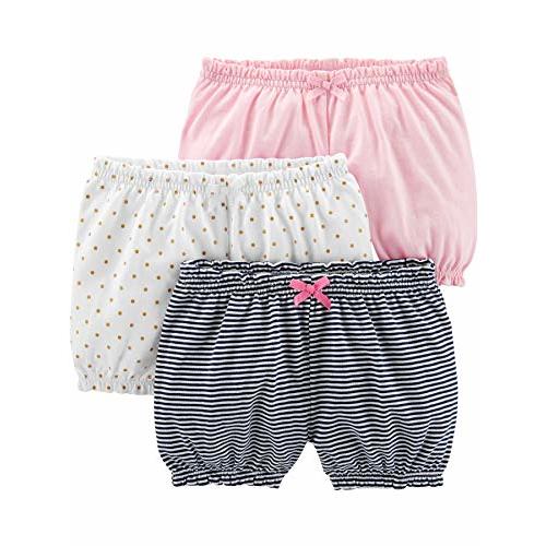 Simple Joys by Carter's Baby Girls' Bloomer Shorts, Pack of 3