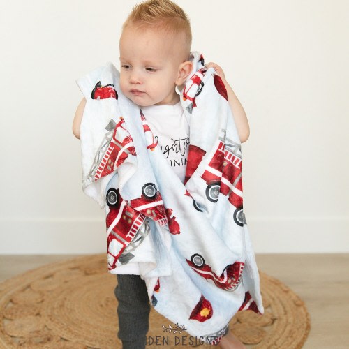 Firetruck Baby Blanket