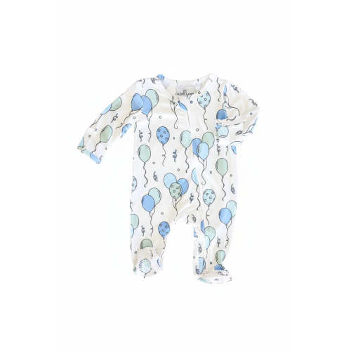 Party Time Zipper Footie | Blue