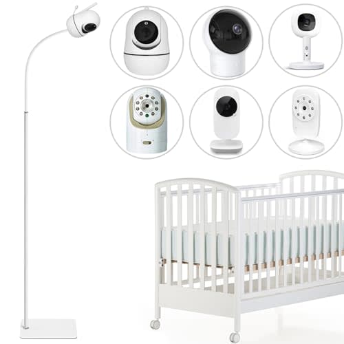 AOZTSUN 67 inch Adjustable Height Baby Monitor Floor Stand Holder for Infant Optics DXR-8 Pro,eufy HelloBaby HB65/HB66/HB248,ANMEATE SM935E or Any Cameras with 1/4 Screw Mount
