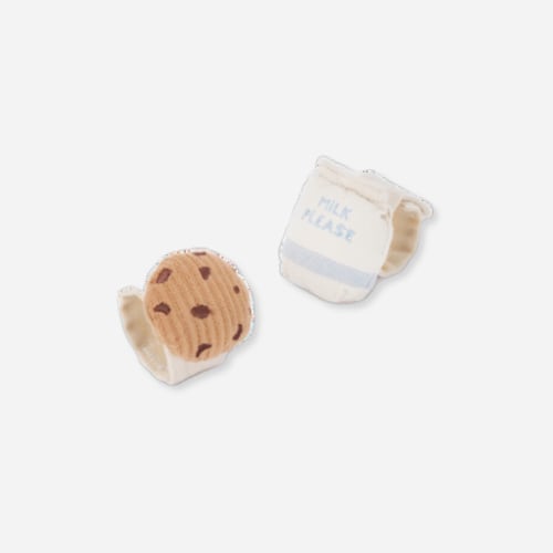 Milk + Cookie Wrist/Ankle Rattles Set
