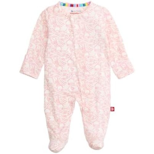 Magnetic Me Girls Modal Magnetic Baby Footie Pajamas | Silky Soft Modal Fabric | Baby Sleepers Available Sizes PRE - 24M
