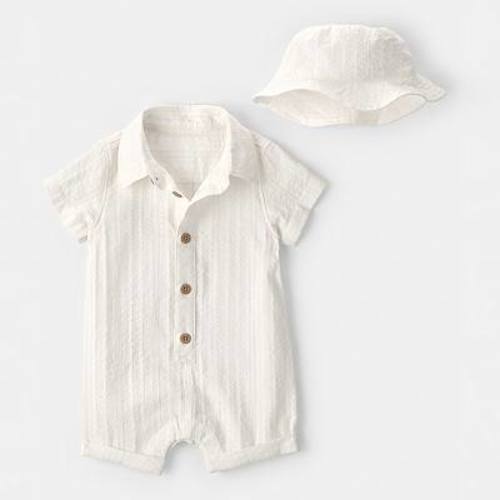 Baby Carter's 2-Piece Romper & Hat Set