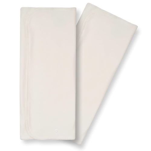 Nora's Nursery 3 Layer Cotton Prefolds 2 Pack with Snaps | Super Soft, Reusable, and Absorbent Cloth Diaper Liners | Gentle Cotton Diapering Solution for Babies