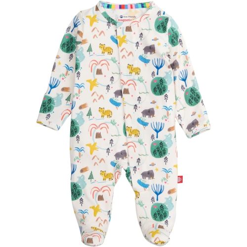 Magnetic Me Boys Modal Magnetic Baby Footie Pajamas | Silky Soft Modal Fabric | Baby Sleepers Available in Sizes PRE - 24M