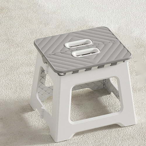 Non-Slip Folding Step Stools - 9x7in Shower Stool for Shaving Legs, Stool Foldable, Foot Stool, Holds Up to 300 lbs - Lightweight Plastic Foldable Step Stool, Low Stool Outdoor Camping Home