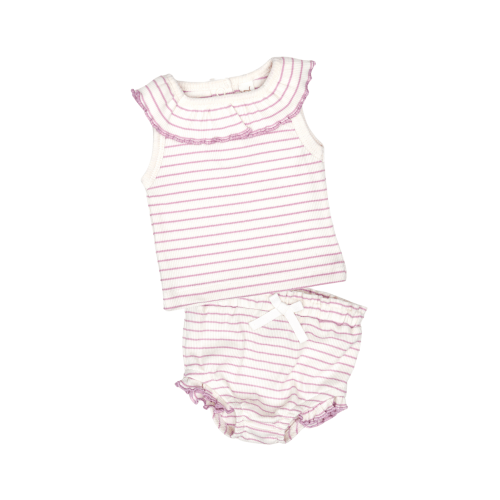 Striped Ruffle Baby Set