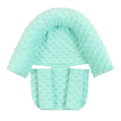 Comfortable Car Seat Insert, Car Seat Support Head, 2 Straps Pads, Ultra Soft Preemie Carseat Insert Cushion for Girls Boys, Fits Car Seat, Stroller, Swing, Bouncer