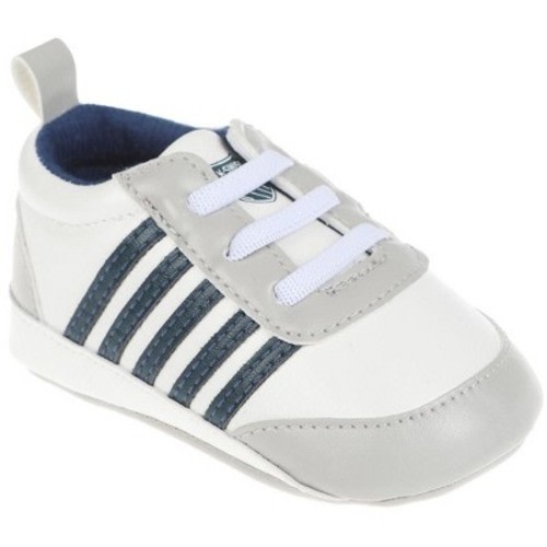 K-Swiss Crib Shoes Infant Baby Boys Shoes - Sneakers and First Walking Shoes for Babies, Grey, 2
