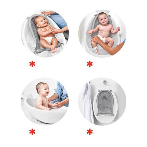 Skip Hop Moby Smart Sling 3-Stage Baby Bath Tub - Gray