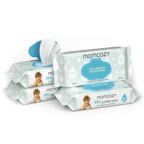 Baby Wipes, Momcozy Water Wipes-Extra Large Size Cleansing & Moisturizing 8PCS