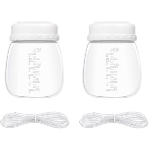 Baby Bottles Breast Pump Parts Compatible with Spectra Replacement Pump Parts, Spectra Bottles, SPE-ctra Breast Pump SPE-ctra Pump Accessories, SPE-ctra s1/s2/9 Plus, Not Original Accessories, 2 Set