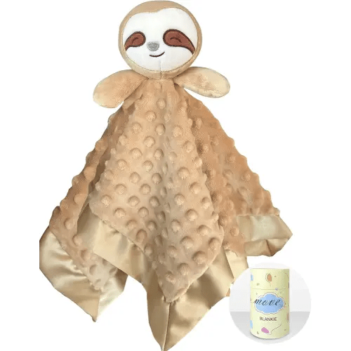 Sloth Baby Security Blankets for Baby Soft Loveys for Babies Boy, 16" Baby Stuff Snuggle Toy Lovie, Baby Girl Gifts for Infant and Toddler