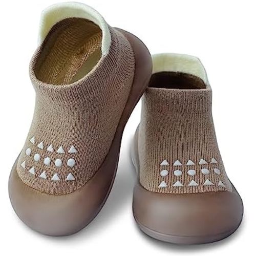 Baby Sock Shoes Boys Girls First Walking Shoes Non-Slip Slippers Soft Sole Sneakers Toddler Infant Babygirl