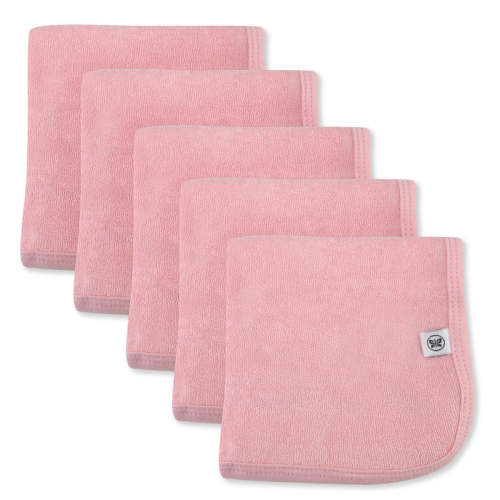 5-Pack Organic Cotton Baby Terry Wash Cloths | Honest Baby Clothing