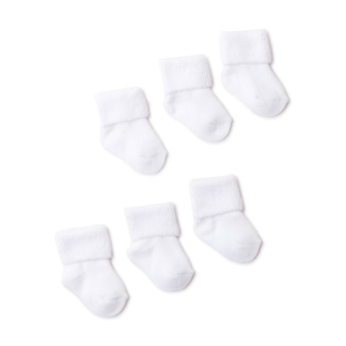 Carter's Child of Mine Baby Boys' & Girls' Folded Cuff Terry Socks