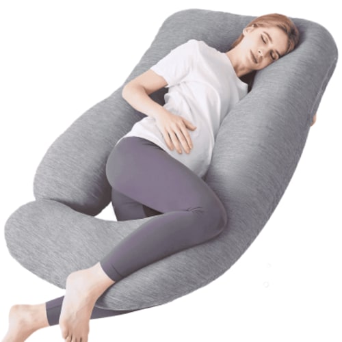 COOKEY Pregnancy Pillow Cooling,U Shaped Full Body Maternity Pillows for Belly and Back Support,Super Breathable for Hot Sleeper