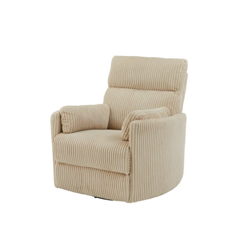 Latitude Run® Harrill Plush Corduroy Fabric Manual Swivel Glider Recliner | Wayfair