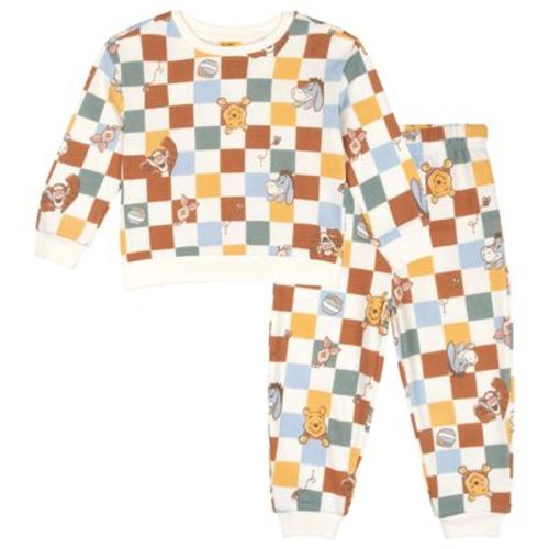 Disney Winnie the Pooh Baby Boys' Allover Print Pullover and Joggers Outfit Plaid 12 Months