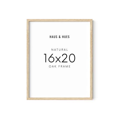 16x20 Natural Oak Wood Frame - Haus and Hues Poster Frame