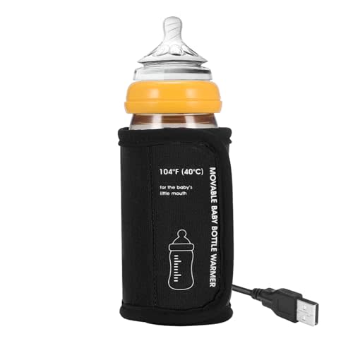 Portable Bottle Warmer for Travel, Car Baby Bottle Warmer USB Powered Portable Travel Bottle Warmer for Breastmilk Constant Temperature Feeding Bottle Portable Baby Bottle Warmer Insulation