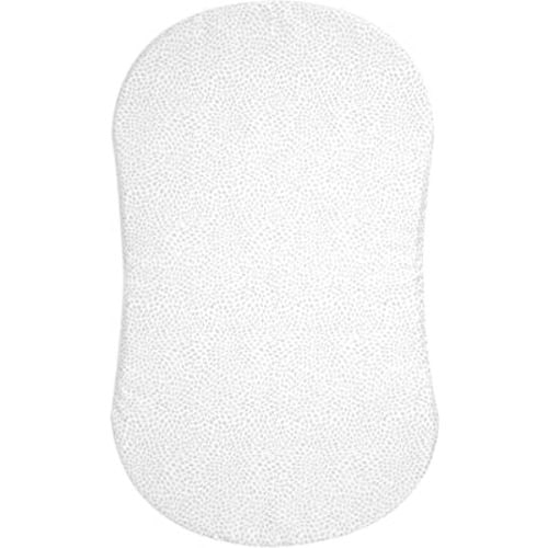 HALO Bassinest Fitted Sheet – Soft Fitted Bassinet Sheet for Baby – 30” x 16” Pre-Shrunk 100% Cotton Crib Sheet – Breathable Bedtime Sheet for Babies, Pebble