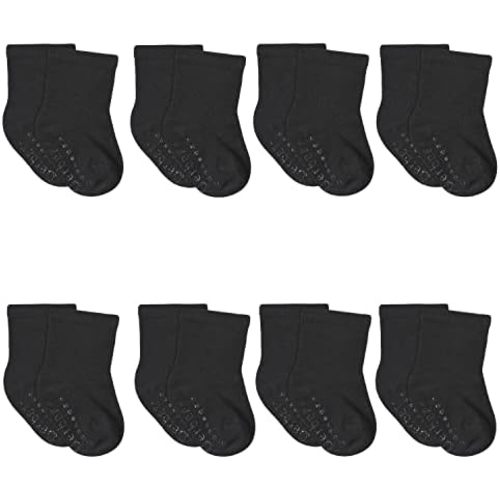 Gerber Baby 8-Pack Wiggle-Proof Jersey Crew Socks