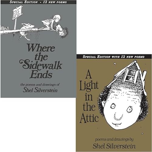 Shel Silverstein Pack 2 Book Set: Where the Sidewalk Ends and A Light in the Attic Hardcover – January 1, 2014