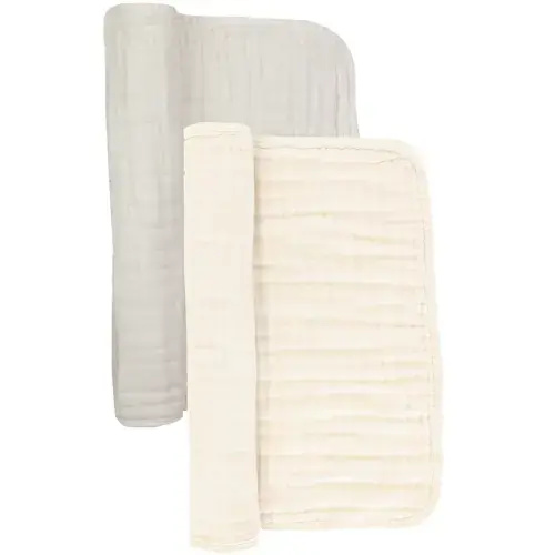 Cloud Muslin™ Burp Cloth 2 Pack - Cream + Grey – Lou Lou & Company