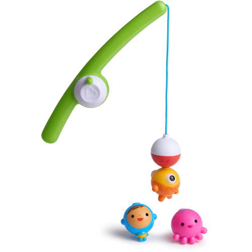 Munchkin Fishin' Magnetic Baby and Toddler Bath Toy Set, 4 Pieces, Unisex