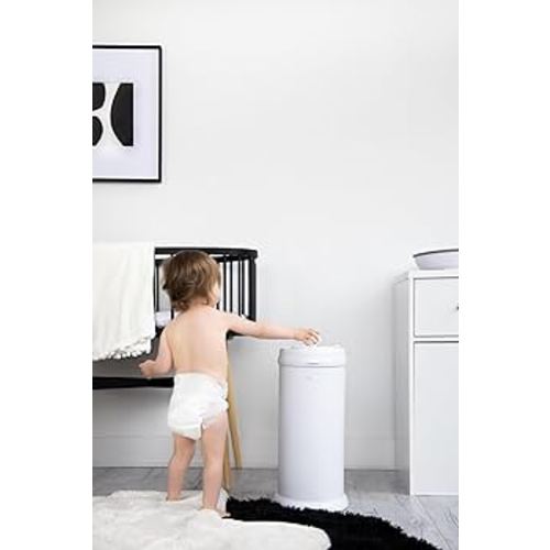 Ubbi Steel Diaper Pail, Odor Locking, No Special Bag Required, Award-Winning, Registry Must-Have, White : Amazon.com.au: Baby