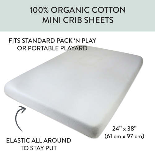 Honest Company Organic Cotton Mini Crib Sheet