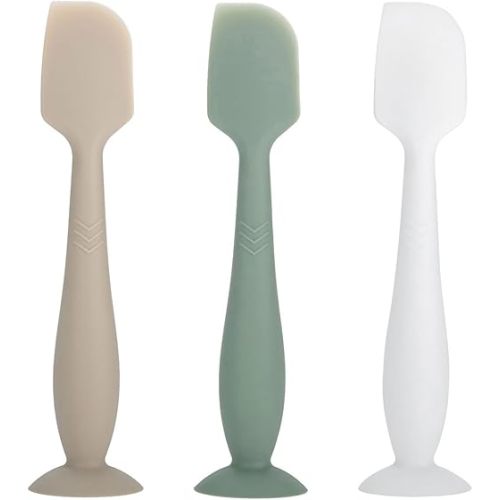 Baby Diaper Cream Spatula - Baby Diaper Rash Cream Applicator for Butt Paste Diaper Cream - Newborn Baby Essentials, Baby Shower Gifts (green, gray, white)