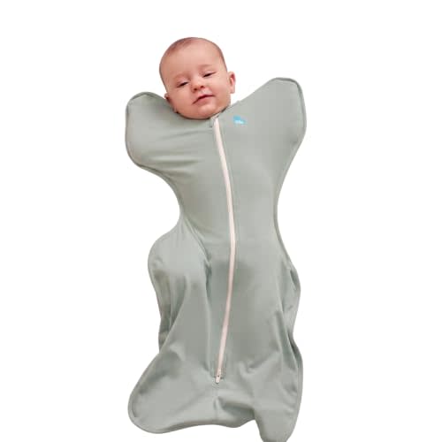Love to Dream Swaddle, Baby Sleep Sack, Swaddle Up Self-Soothing Swaddles for Newborns, Get Longer Sleeps, Secure Fit Helps Calm Startle Reflex, Lite 0.2 TOG Sleep Sack, Olive, 8-13lbs.