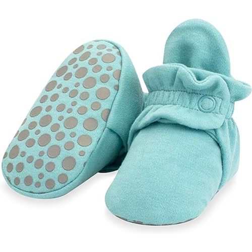Zutano Unisex Organic Cotton Baby Booties With Gripper Soles