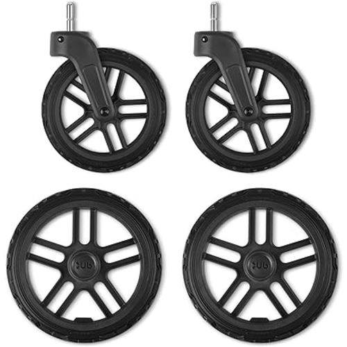 UPPAbaby All-Terrain Wheels for Vista, Vista V2 and Vista V3 Stroller - Durable for Snow & Cobblestones - Quick Attachment - Includes Four, Never-Flat Wheels & Storage Bag