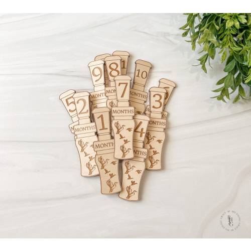 Duck Call Monthly Milestones Markers For Baby Photos | Monthly Milestone Markers | Outdoorsmen Milestone Markers | Duck Call Milestones