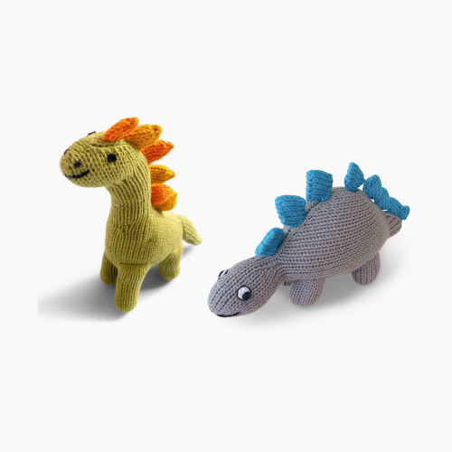 Estella Organic Cotton Handmade Baby Rattle Bundle - Dinosaur Bundle
