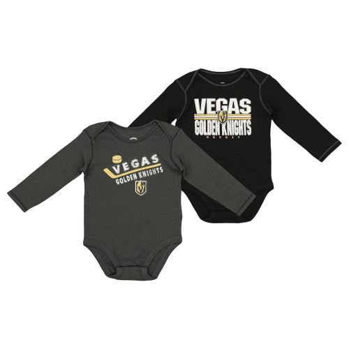 Outerstuff NHL Teams Newborn Baby and Infant Long Sleeve Bodysuit 2-Pack (0m - 18m)