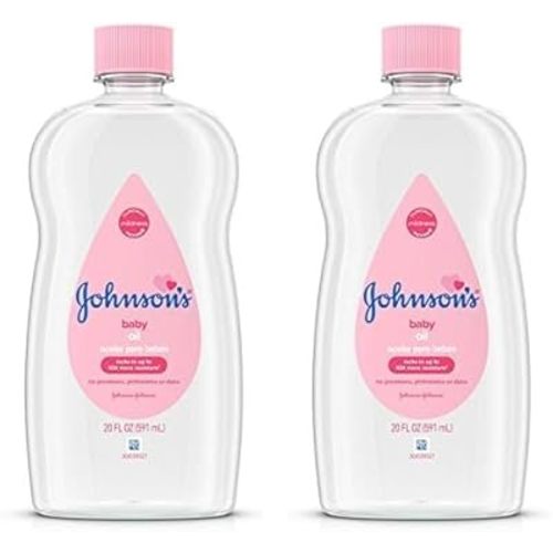 Johnson & Johnson SLC (Cosmetics) Baby Oil, 20 Fl Oz (Pack of 2)