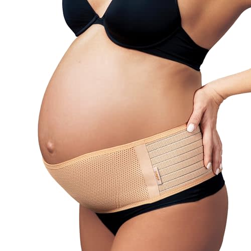 Pregnancy Belly Bands for Pregnant Women | Pelvic Abdomen Hip Lower Back Support Brace for Pain Relief Lightweight Breathable Adjustable Maternity Belt Must Haves Postpartum (Grande)