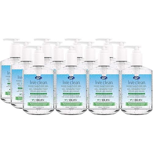 Live Clean One Step, Hand Sanitizer, 236ml, 12 count