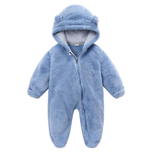 Odeerbi Baby Girls Boys Clothes Baby Rompers Newborn Fleece Footie Snowsuit Winter Bunting Onesie Cartoon Warm Hooded Romper Jumpsuit Outfits
