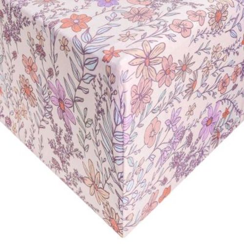 Copper Pearl Premium Crib Sheet - Flora