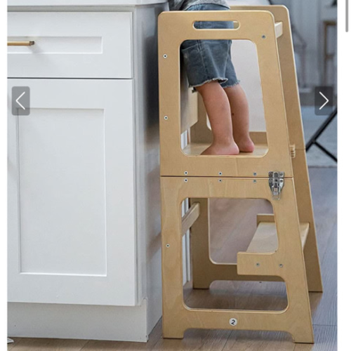 Date - 4 in 1 Kitchen Tower, Desk, Step Stool and Chalkboard