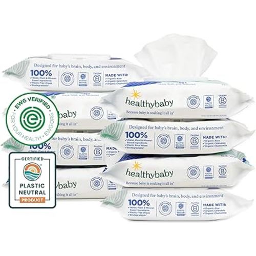 Our Wet Wipes | EWG Verified Safe | 100% Water & Plant Based | Unscented & Safe for Sensitive Skin | Fragrance Free and Totally Chlorine Free (8 packs, 512 wipes)