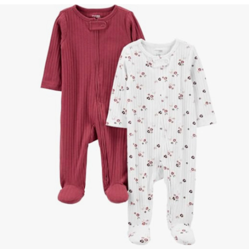 Simple Joys by Carter's Baby Boys' 2-pack 2-way Zip Textured Sleep and Play