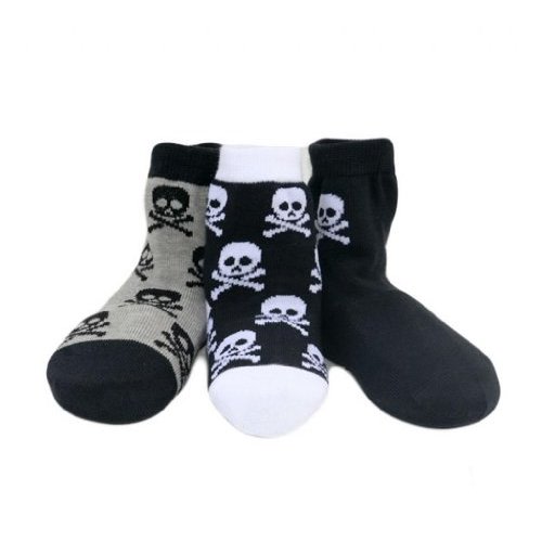 Born to Love Boy's Organic Cotton Skull Sock Set