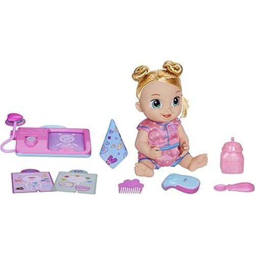 Baby Alive Lulu Achoo Doll, 12-Inch Interactive Doctor Play Toy, Lights, Sounds, Movements, Kids 3 and Up, Blonde Hair